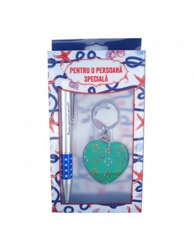 Set cadou breloc cu pix: Cel mai bun...