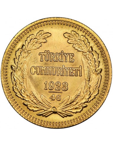 Moneda istorica din Aur - 25 kurush...