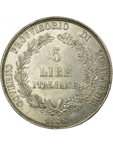 Moneda istorica din Argint - 5 lire...