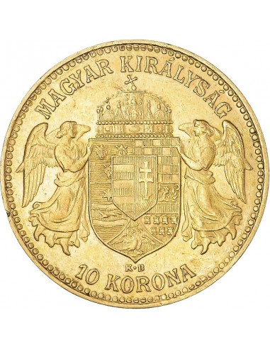 Moneda istorica din Aur - 10 coroane...