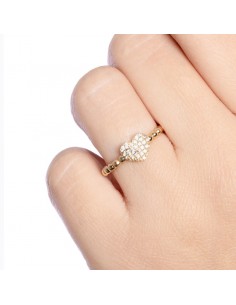 Inel Aur 14k Inimioara 2