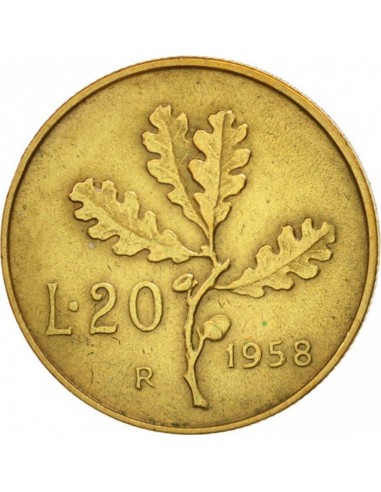 Moneda istorica din Bronz - 20 lire...