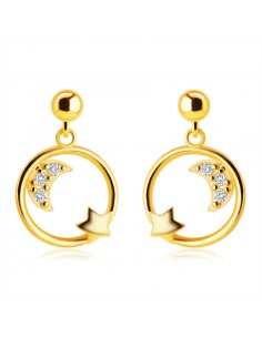 Cercei Aur 14K Cerc Luna...