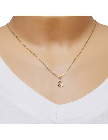 Pandantiv Aur 14 K Luna si Stea cu...