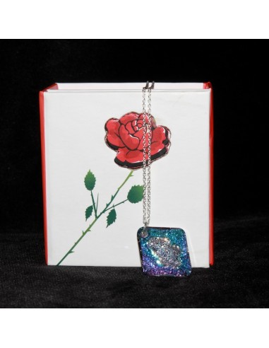 Colier din argint cu Cristal Vitrail