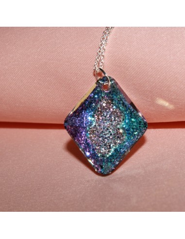 Colier din argint cu Cristal Vitrail