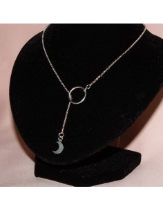 Lant argint tip choker cerc...