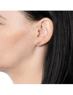 Cercei Aur 14 K Aripi de Inger 2