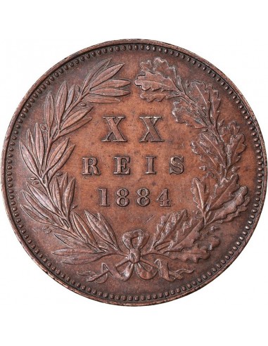 Moneda istorica din Bronz - 20 Reis...