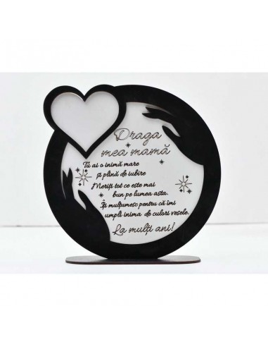 Decoratiune Cadou: ,,Draga mea Mama''