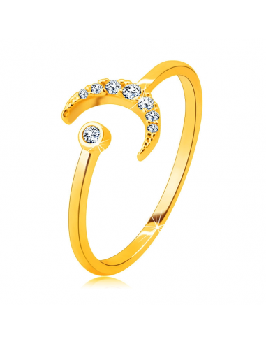 Inel Aur 9 K Luna cu Pietre