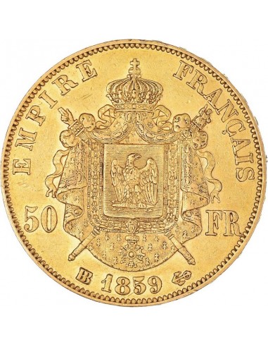 Moneda istorica din Aur - 50 franci...