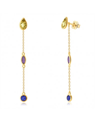 Cercei Aur 14K Lant Lacrima