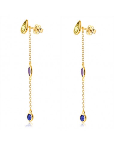 Cercei Aur 14K Lant Lacrima