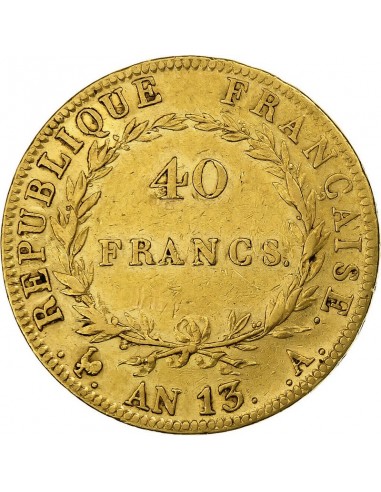 Moneda istorica din Aur - 40 franci...