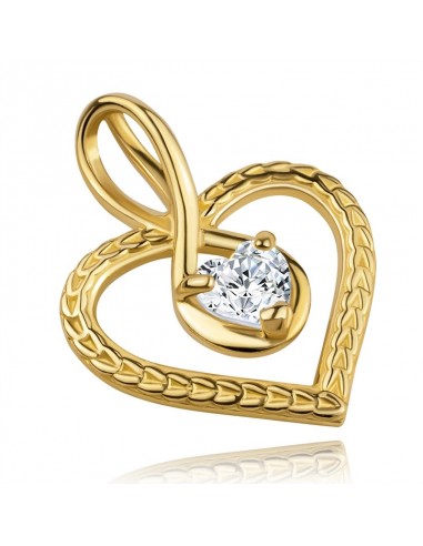 Pandantiv Aur 14 K Inima Structurata