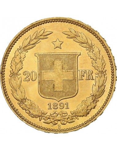 Moneda istorica din Aur - 20 franci...