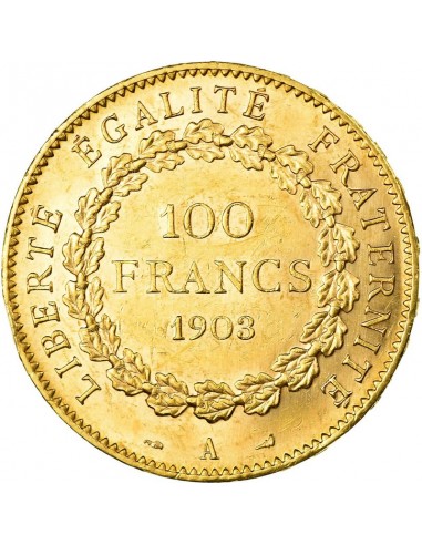 Monedă istorica din Aur - 100 franci...