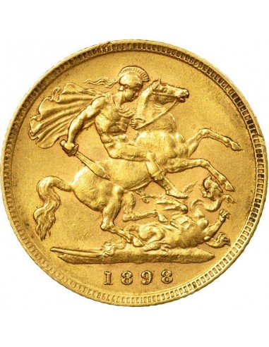 Moneda istorica din Aur - 1\2 suveran...