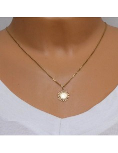 Pandantiv Aur 14 k Soare 2