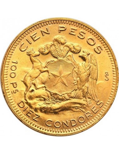 Moneda istorica din Aur - 100 pesos...