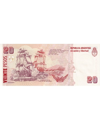 Bancnota - 20 pesos Republica...