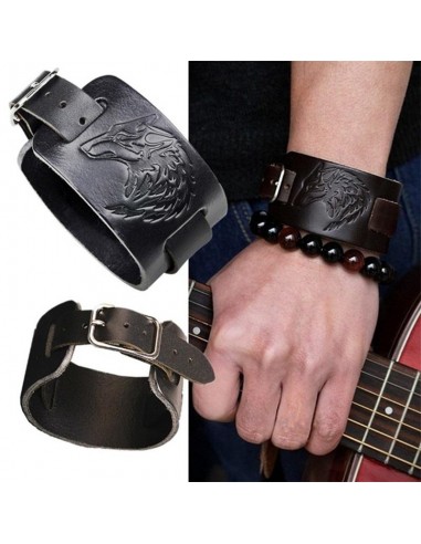 Bratara barbati reglabila din piele... Bratara barbati reglabila din piele...