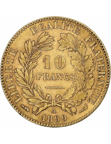 Moneda istorica din Aur - 10 franci...