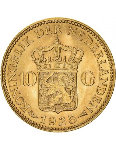 Monedă istorica din Aur - 10 guldeni...