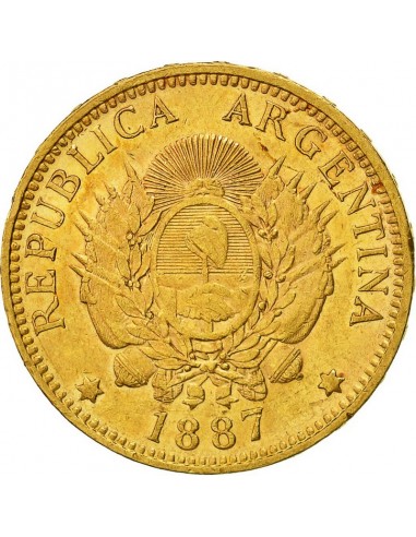 Moneda istorica din Aur - 5 pesos/1...