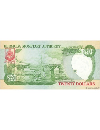 Bancnota - 20 dolari Insulele Bermude...