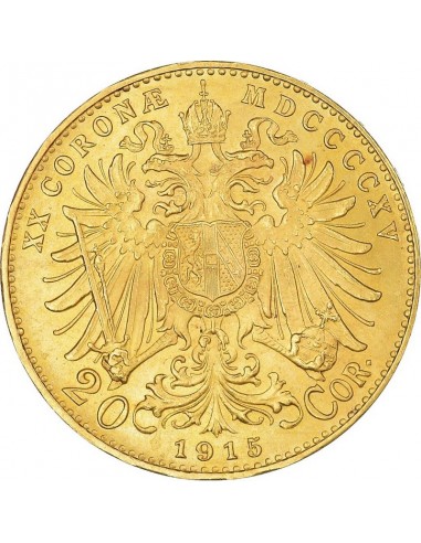 Moneda istorica din Aur - 20 coroane...