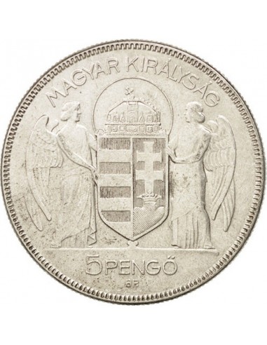 Moneda istorica din Argint - 5 pengo...