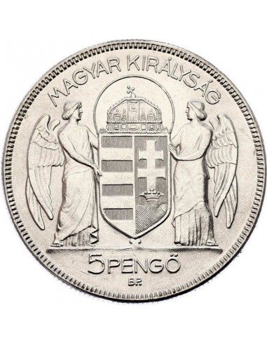 Moneda istorica din Argint - 5 pengo...