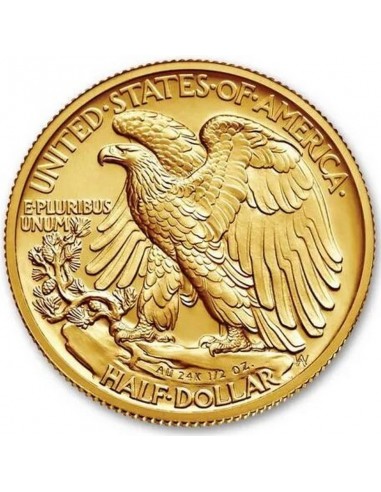 Moneda din Aur - 1\2 dolar Walking...