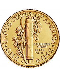 Moneda din Aur - 1 dime... 2