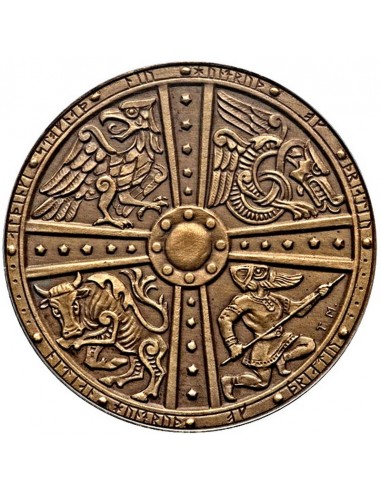 Moneda istorica din Bronz - 2 kronur...