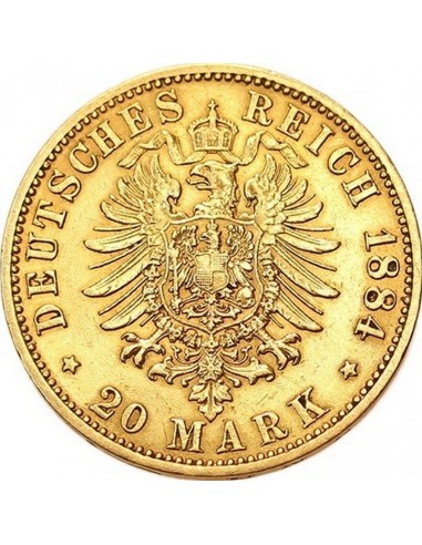 Monedă istorica din Aur - 20 mărci...