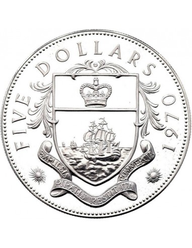 Moneda istorica din Argint - 5 dolari...