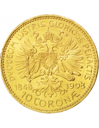 Moneda istorica din Aur - 10 coroane...
