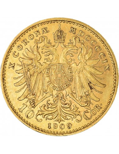 Moneda istorica din Aur - 10 coroane...