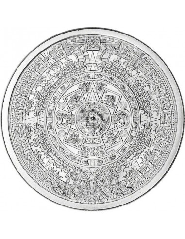 Moneda Argint pur Calendar Aztec 1oz...