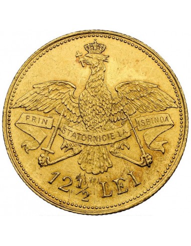 Moneda istorica din Aur - 12 1\2 lei... Moneda istorica din Aur - 12 1\2 lei...
