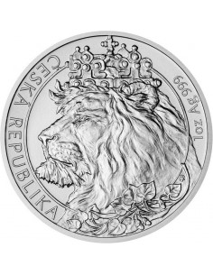 Moneda Argint pur Leul Ceh...