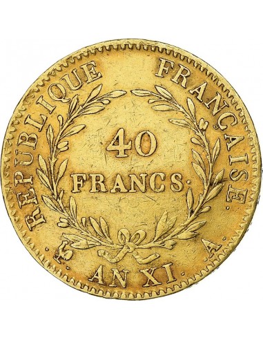 Moneda istorica din Aur - 40 franci...