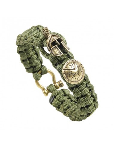 Bratara Paracord Spartan Verde