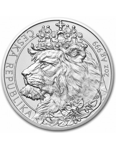 Moneda Argint pur Leul Ceh Insula...