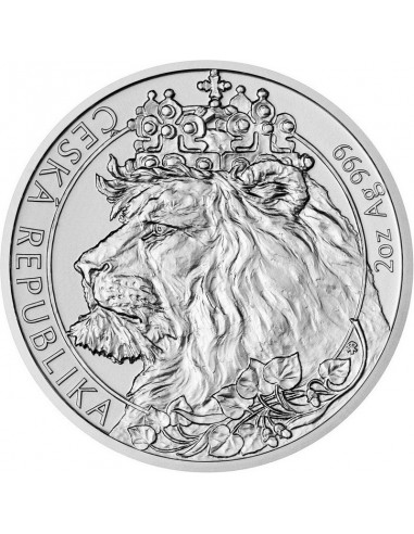 Moneda Argint pur Leul Ceh Insula...