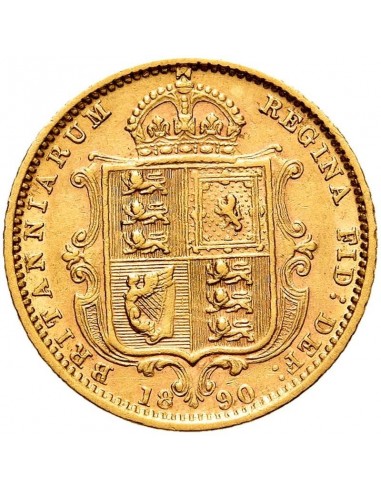 Moneda istorica din Aur - 1\2 suveran...