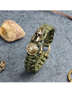 Bratara Paracord Spartan Verde